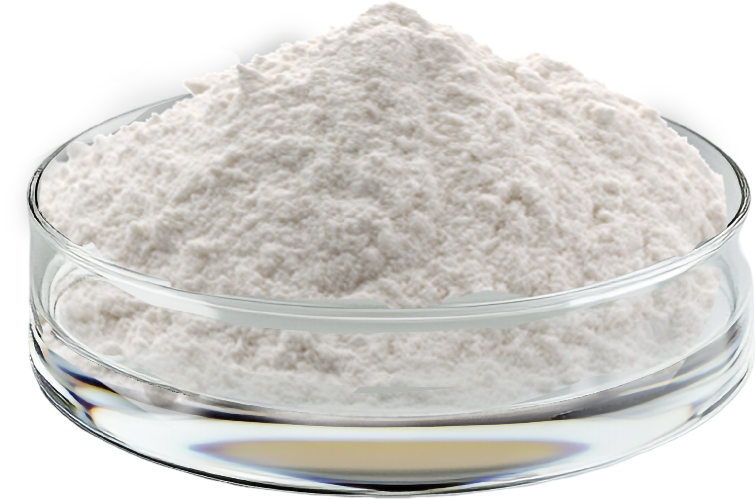 Pure CBN Isolate — Premium hemp-derived cannabinoid powder in glass dish, tested for potency and formulated for bulk manufacturing.